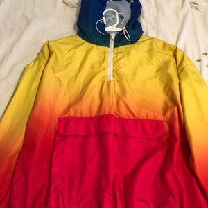 Rainbow Windbreaker Jacket